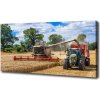 Foto obraz na plátne Kombajn a traktor 100x50 cm