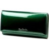 Pierre Cardin 07 SHINY 100 zelená dámska vlákno koža-kožená peňaženka 18,5 x 10 cm