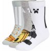 Detské vysoké bavlnené ponožky adidas MINECRAFT YOUTH 3PP K KA9904 - XS