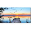 Foto obraz akrylový Mólo nad jazerom 100x50 cm