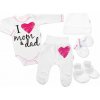 Baby Nellys Súpravička do pôrodnice I love mom & dad, holka