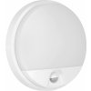 AGAT LED 10W, záhradné svietidlo s pohybovým senzorom 140°, 850lm, IP54, 4000K, biele