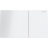 Geberit Sigma70 - Ovládanie splachovania, sklo/biela 115.622.SI.1