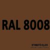 RAL 8008 akrylová auto farba lesklá alebo matná 1 liter + tužidlo + riedidlo (RAL8008 OLIVE BROWN originálny odtieň akrylovej farby s lakom ( ČSN2296 ))