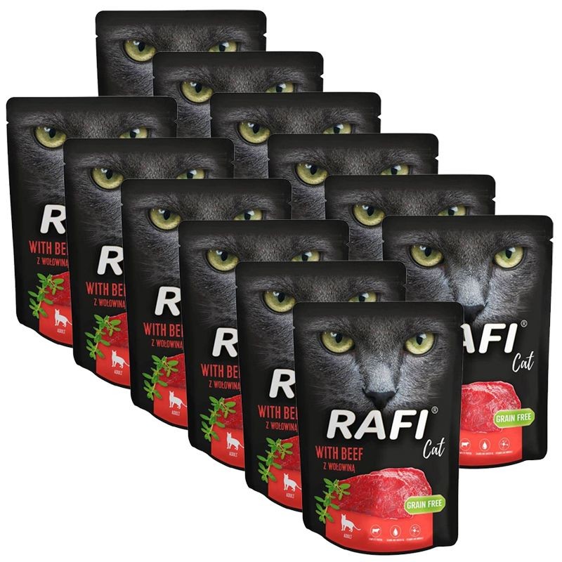 Rafi Cat Adult Paté with Beef 12 x 300 g