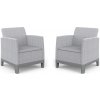 Keter SCANDI FORMA DUO SET Ash grey/Storm grey