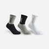 adidas Detské športové ponožky vysoké 3 páry čierne, sivé, biele