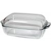 Pekáč hranatý sklo 3,2l +2,3l s vekom 7356/7366P