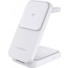 Choetech 15 W 3-in-1 Qi2 Certified Foldable Magnetic Wireless Charger – white T611-F-WH-V2