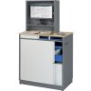 Počítačové pracovisko ,v x š x h 1810 x 1030 x 660 mm, so skriňou na monitor RAU