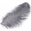 Pštrosie perie 60 cm šedá 1ks