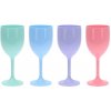 Plastový pohár na víno 295 ml, mix farieb