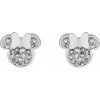 Disney Pôvabné oceľové náušnice kôstky Mickey and Minnie Mouse E600177RWL-B.CS