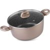 Hrniec MagicHome Coffee Brown Line, 28 cm, 5900 ml, s pokrievkou