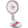 Stolný ventilátor Verk Group skladací ružový