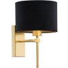 Argon | Argon 8050 - Nástenná lampa ABBANO 1xE27/15W/230V mosadz/čierna | AR8050