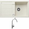 Blanco METRA 5 S biela soft + excentrické ovládanie + Blanco MIDA chróm 517742