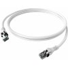 Easylan CPP1OWAWAW0030 RJ45 sieťové káble, prepojovacie káble CAT 6A S/FTP 3.00 m biela dvojžilový tienený, bez halogénov, samozhášavý 1 ks; CPP1OWAWAW0030