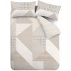 Béžové obliečky na dvojlôžko/predĺžené 230x220 cm Larsson Geo – Catherine Lansfield
