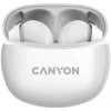 Canyon TWS-5 True Wireless Bluetooth slúchadlá do uší biele CNS-TWS5W - Bezdrôtové slúchadlá