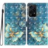 Peňaženkové kožené puzdro Pattern na Honor 200 Lite 5G - Motýľ