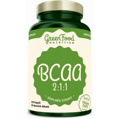 GreenFood BCAA 2: 1: 1 120 kapsúl