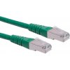 S/FTP (PiMF) Patchkábel 0.3m cat.6, zelený, Cu, Component Level, GHMT
