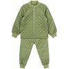 Mikk-Line Detský termo set bunda a nohavice zelená farba Sage