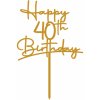 Zápich - Happy Birthday s vekom 2 - bez paličky