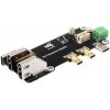 Waveshare Micro HDMI to HDMI Multifunctional Adapter, Compatible with Raspberry Pi 5 / 4B, Two Power Supply Me