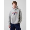 GAP Oversize mikina Brannan Bear s logom Sivá M