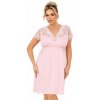 Nočná košieľka Livia plus size ružová