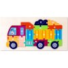 Vkladacie puzzle s číslami Nákladné auto