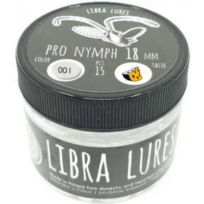 Libra Lures Pro Nymph 18 001 White 1,8cm 15ks