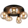 TRIO 617030513 LUMINA stropné svietidlo D635mm 5xE14 čierna, jantárová