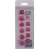 UltraPro Sada kociek UltraPro Eclipse Acrylic RPG s krabičkou - 11 ks - Hot Pink