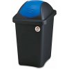 Stefanplast Odpadkový kôš – vykl., 30 l, obdĺž., ČIER/MO, veko PH