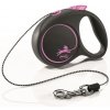 Vodítko Flexi Black Design XS lanko 3 m/8 kg ružové