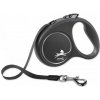 Vodítko Flexi Black Design M páska 5 m čierne (do 25 kg)