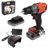 Skrutkovač Black+Decker akumulátorové napájanie 18 V BCD382D2XK