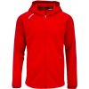 Pánska mikina CCM LOCKER ROOM FLEECE FULL ZIP HOODIE Red XS