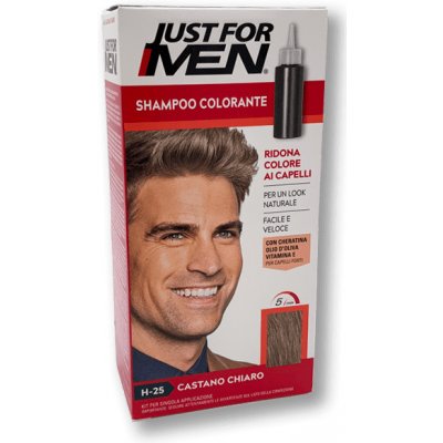 Just For Men Šampón na zakrytie sivých vlasov farba svetlohnedá Just for men H25 Light Brown