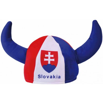 Klobúk s rohmi a vlajkou Slovensko Slovensko