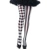Leg Avenue - Black/White Harlequin Tights