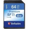 Pamäťová karta Verbatim SDXC 64GB Premium (44024)