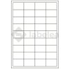 Labelea Samolepiace etikety 48,5x31,2 mm biele papierové, na hárku A4, pre laserovú a atramentovú tlač, Farba etikiet Biela, Počet hárkov v balení 100 EPY048031W036S