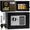 Domáci Trezor Zámok na kód, kľúč, na peniaze, dokumenty, cennosti Bastion