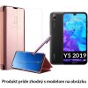 Otváracie Púzdro Luxria Clear View pre Huawei - Ružové pre Huawei: Y5 2019