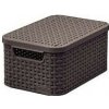 CURVER úložný box RATTAN S, 29,1 x 19,8 x 14,2 cm, hnedý, 03617-210