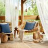 Eurofirany Záhradná nepremokavá obliečka na vankúšik GARDEN modrá Polyester 45x45 cm